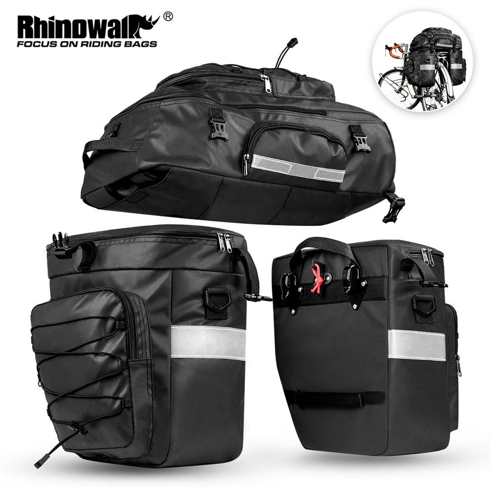 Rhinowalk Bike Panniers Bags - 65L 3 in 1 Waterproof adventure Bicycle –  theweekendbike